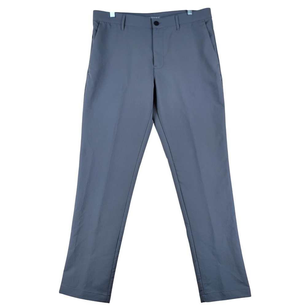 Banana Republic Golf Pants Mens 35x31 Gray Performance Chino Golf Slim Straight